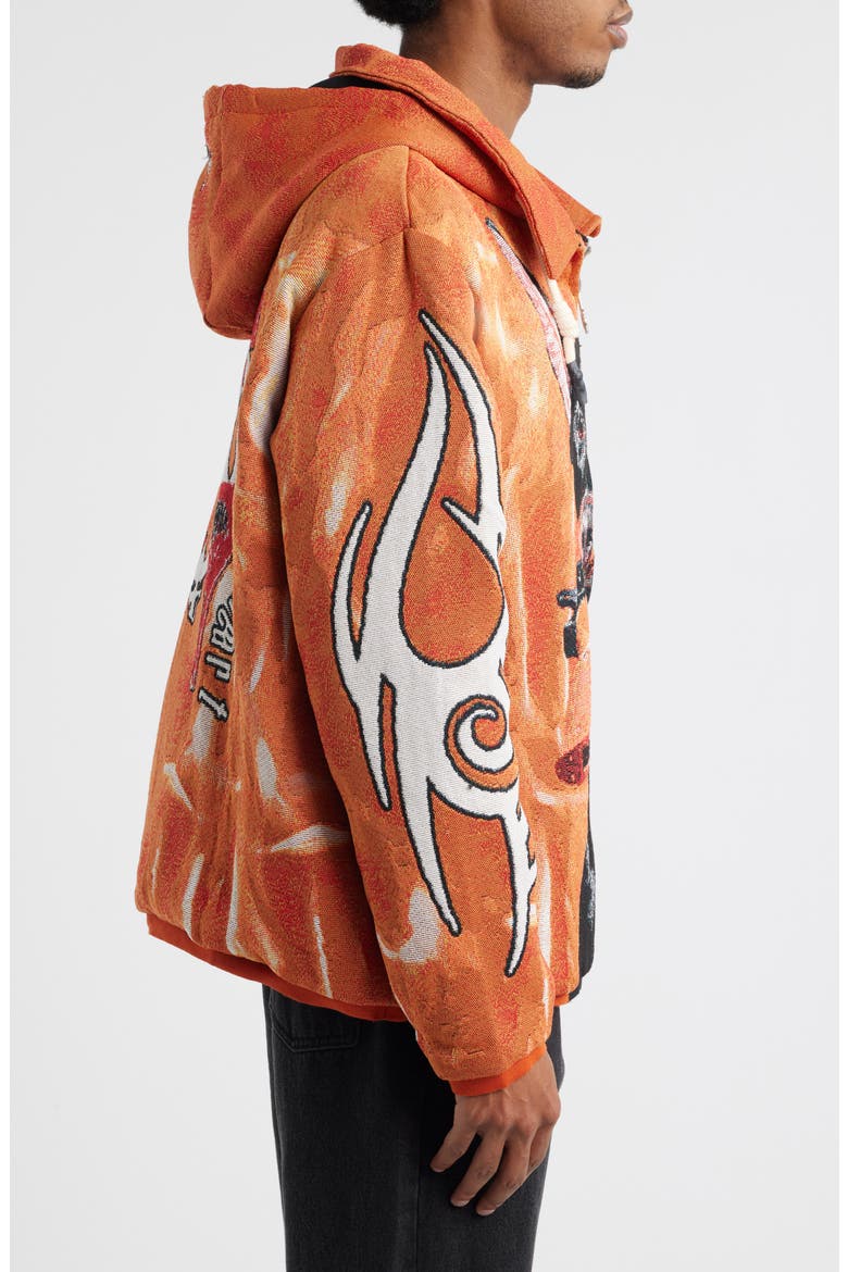 Doberman Gang Jacket, Alternate, color, ORANGE