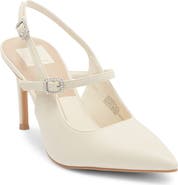 Dolce Vita Kieran Pearl Buckle Slingback Pump