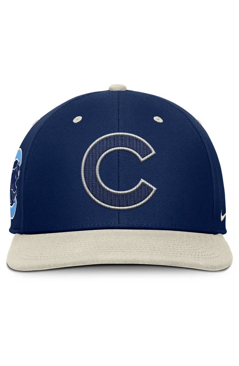 Nike Men's Nike Navy/Cream Chicago Cubs Pro Performance Snapback Hat, Alternate, color,