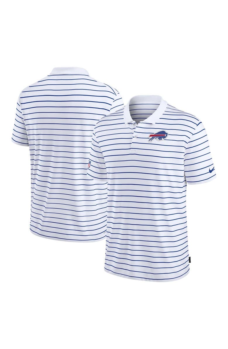 Nike Men's Nike White Buffalo Bills Sideline Lock Up Victory Performance Polo, Main, color,