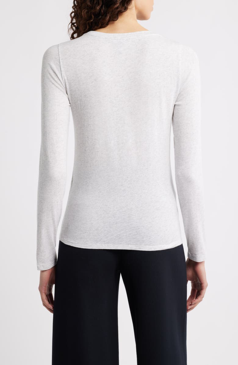 Eileen Fisher Crewneck Long Sleeve Top, Alternate, color, Nimbus