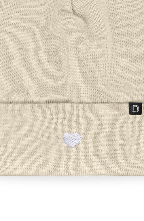 Dalix Lil Heart Beanie Cap In Sand