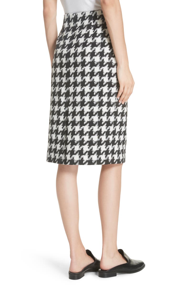 HUGO Riami Houndstooth Pencil Skirt, Alternate, color,