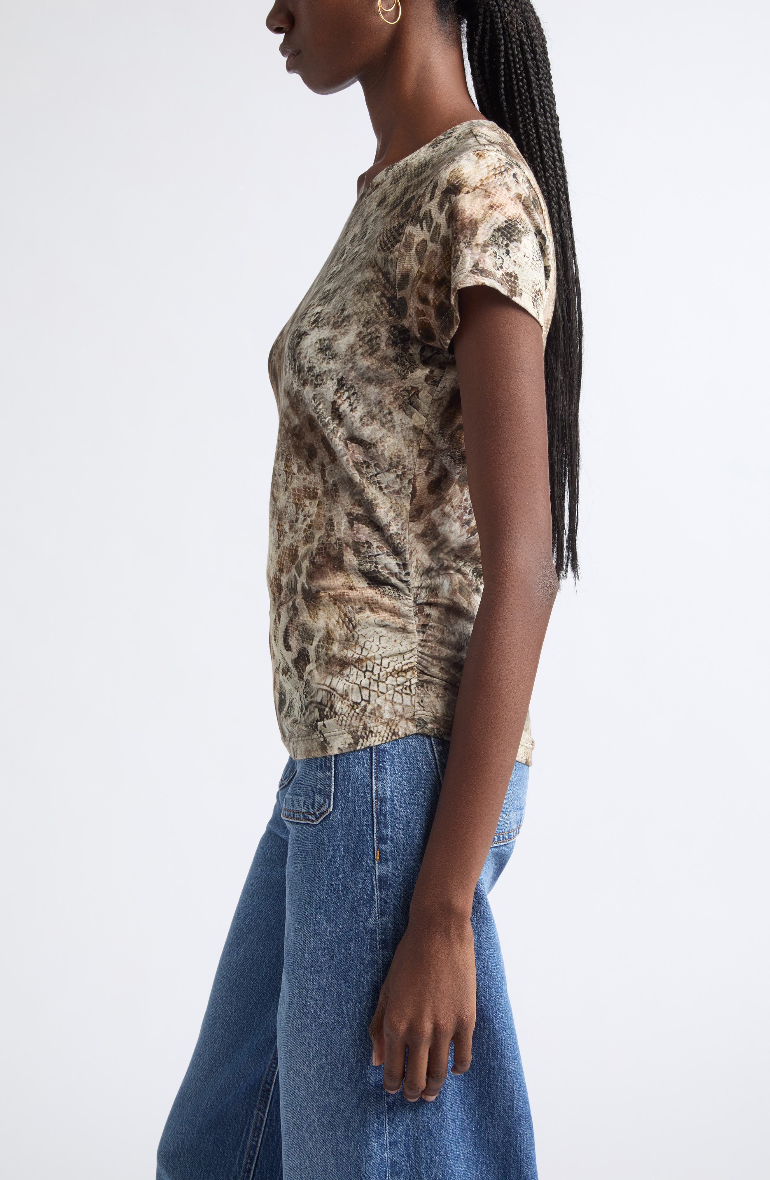 Ramy Brook Kate Python Print T-Shirt (Women) | Nordstrom