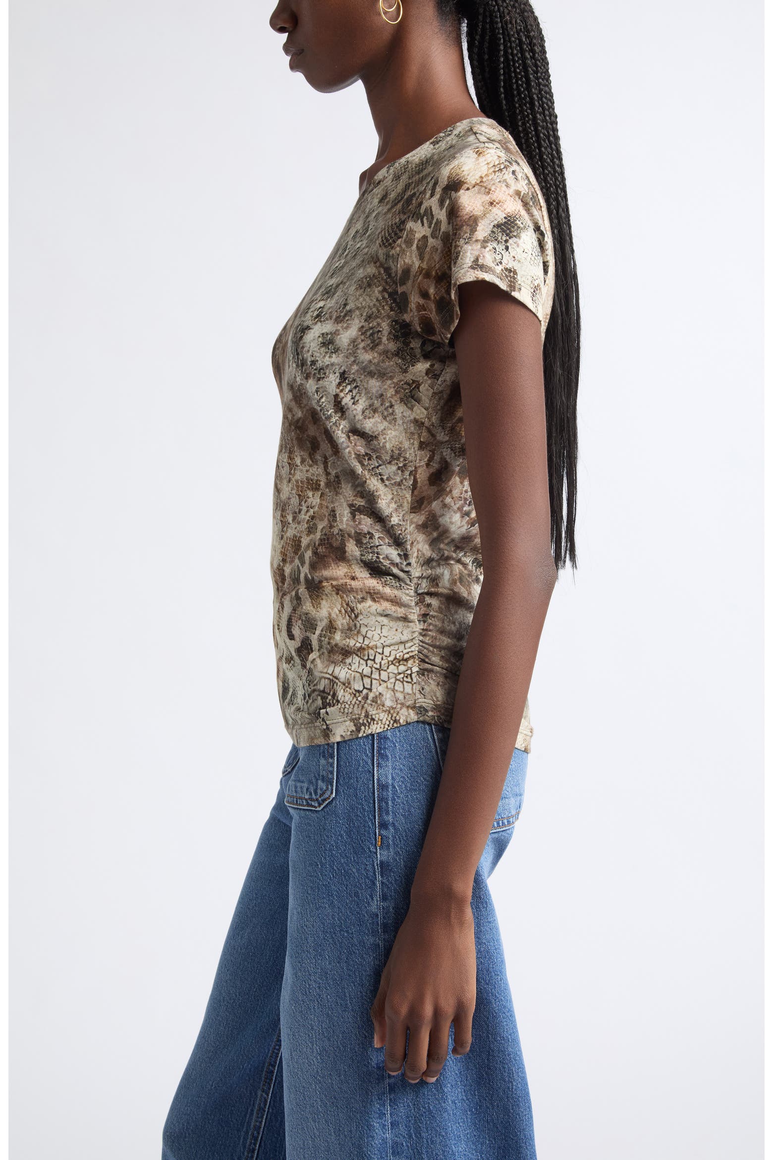 Ramy Brook Kate Python Print T-Shirt (Women) | Nordstrom