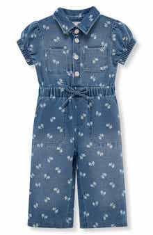 Habitual Kids Bow Print Jumpsuit