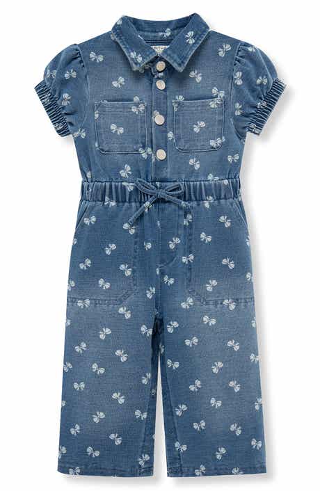 Habitual Kids Bow Print Jumpsuit