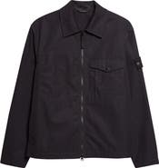 Stone Island Cotton Canvas Zip Jacket