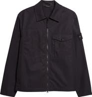 Stone Island Cotton Canvas Zip Jacket