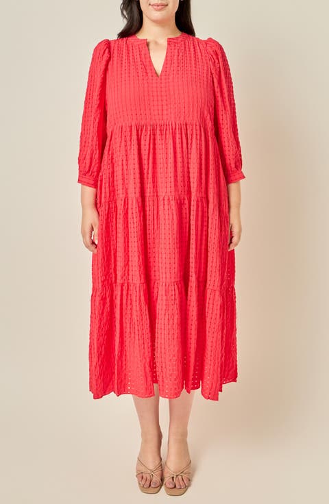 Tiered Midi Dress