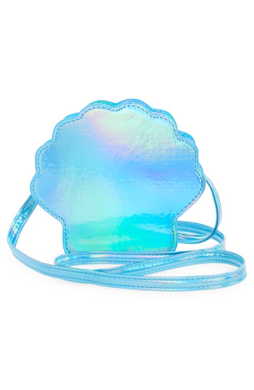 Capelli New York Kids' Seashell Crossbody Bag In Mint Blue