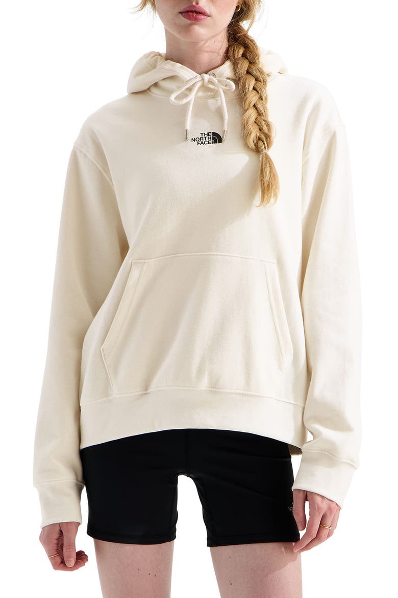 Double Knit Hoodie, Main, color, WHITE DUNE