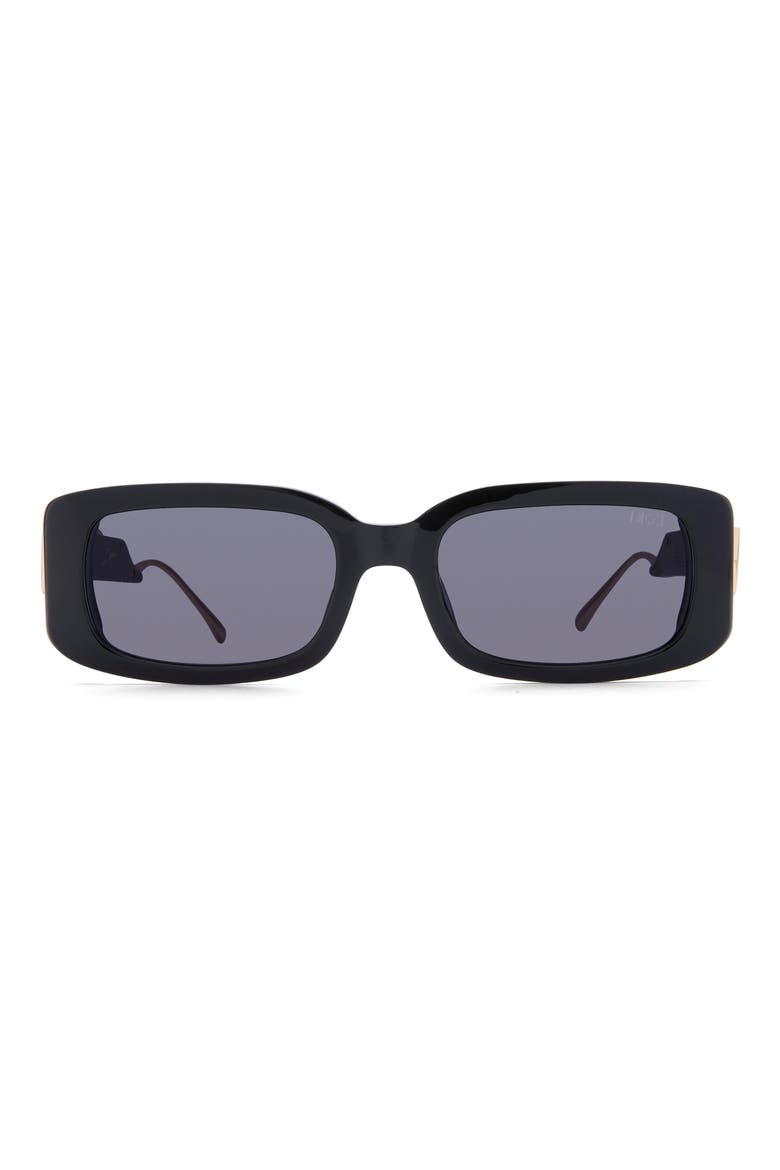 Drippy 53mm Square Sunglasses, Main, color, BLACK / GOLD DARK SMOKE