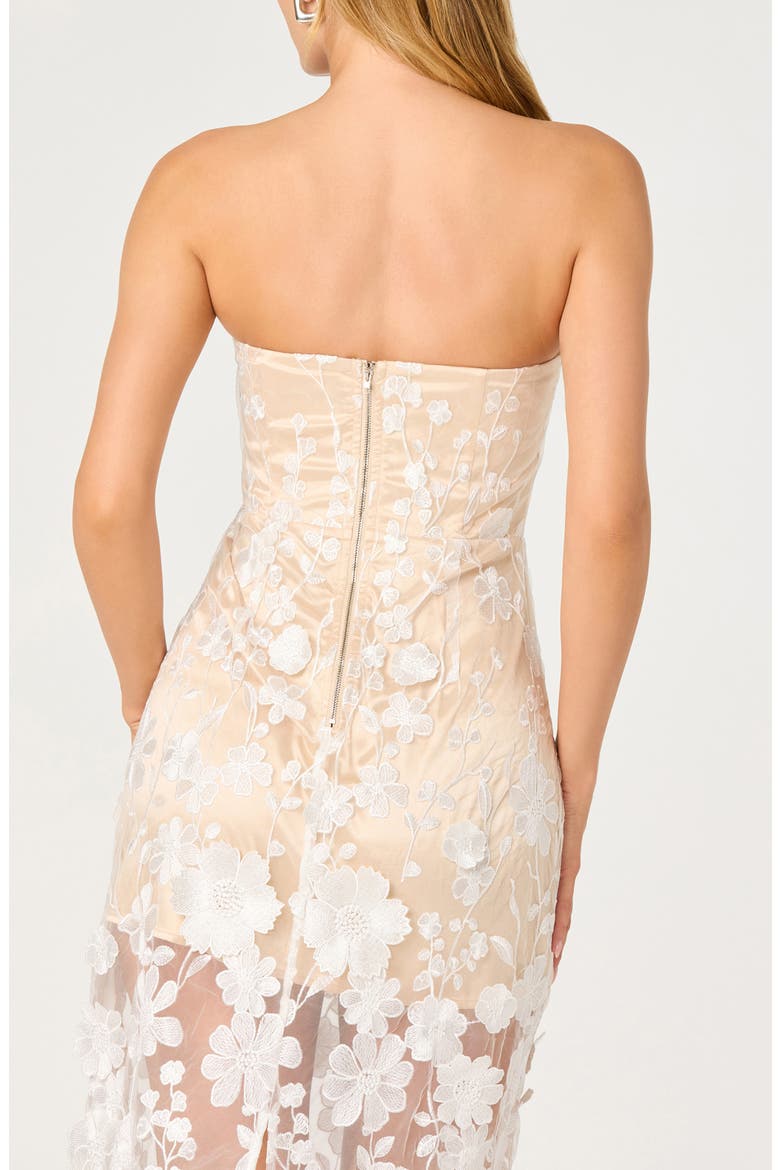 semi sheer midi dress Devon Semi-Sheer Chiffon Midi Dress