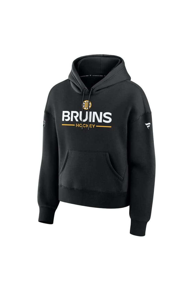 Women's Fanatics Black Boston Bruins Authentic Pro Primary Pullover Hoodie, Alternate, color, Black