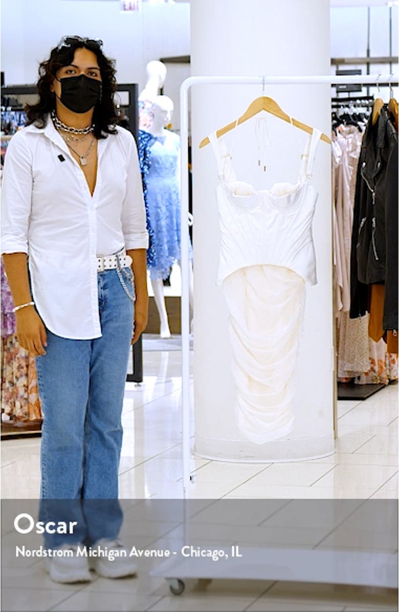 Talya Satin Corset Midi Dress, sales video thumbnail