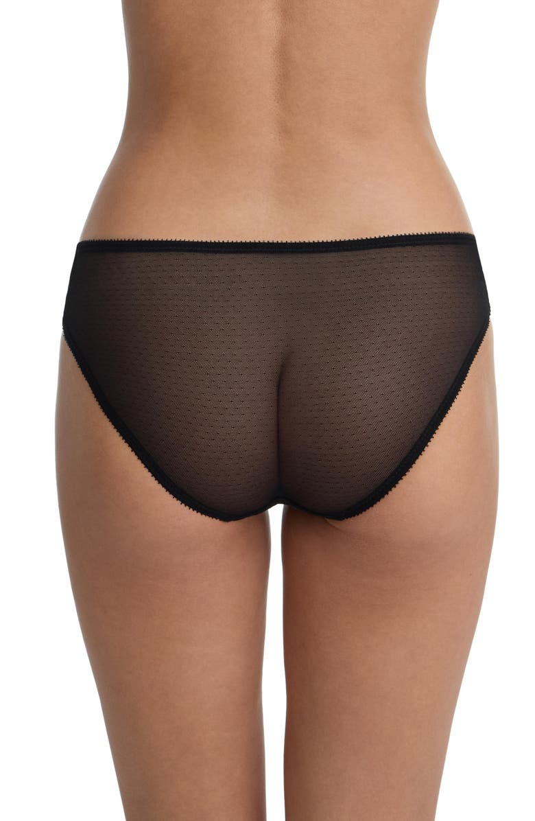 Skarlett Blue Jolie Sheer Lace Hipster, Alternate, color, Black