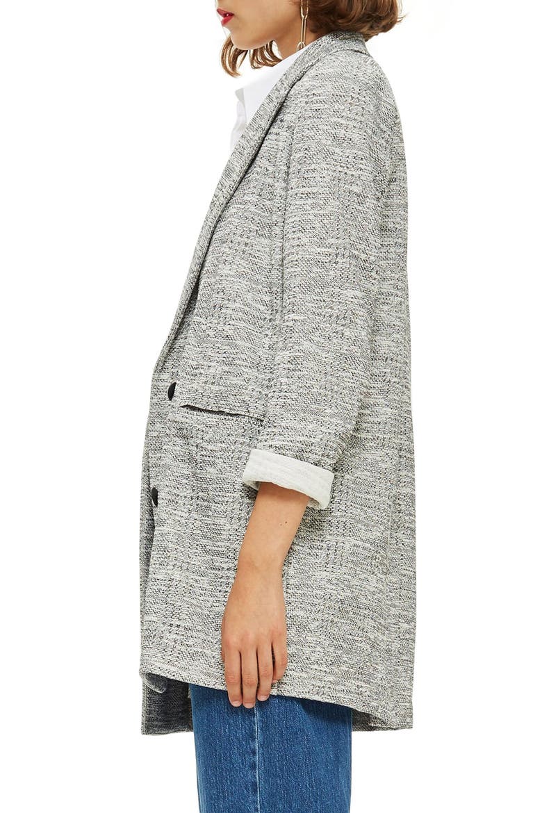 Sam Double Breasted Coat, Alternate, color, GREY MULTI