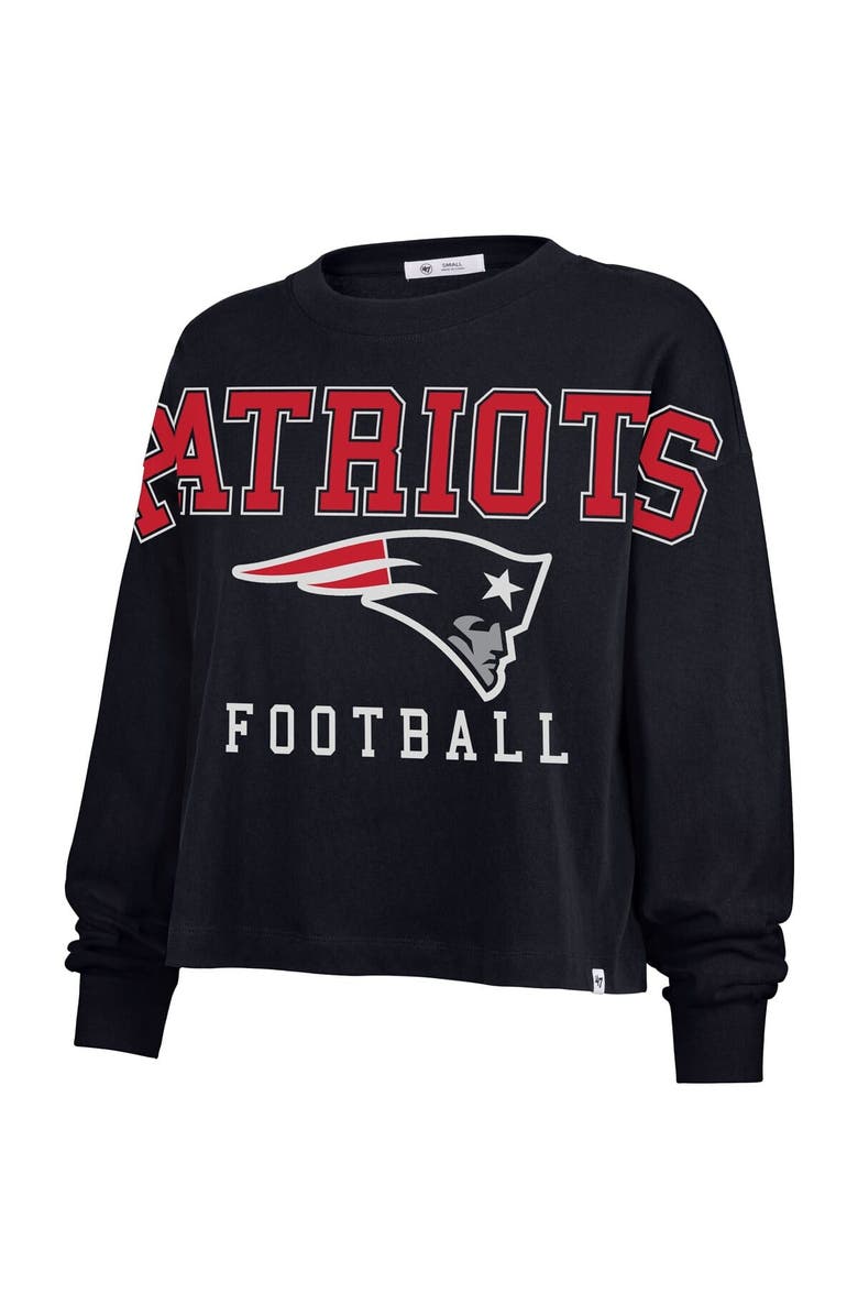 '47 Women's '47 Navy New England Patriots Outreach City Oversized Long Sleeve T-Shirt, Alternate, color, 