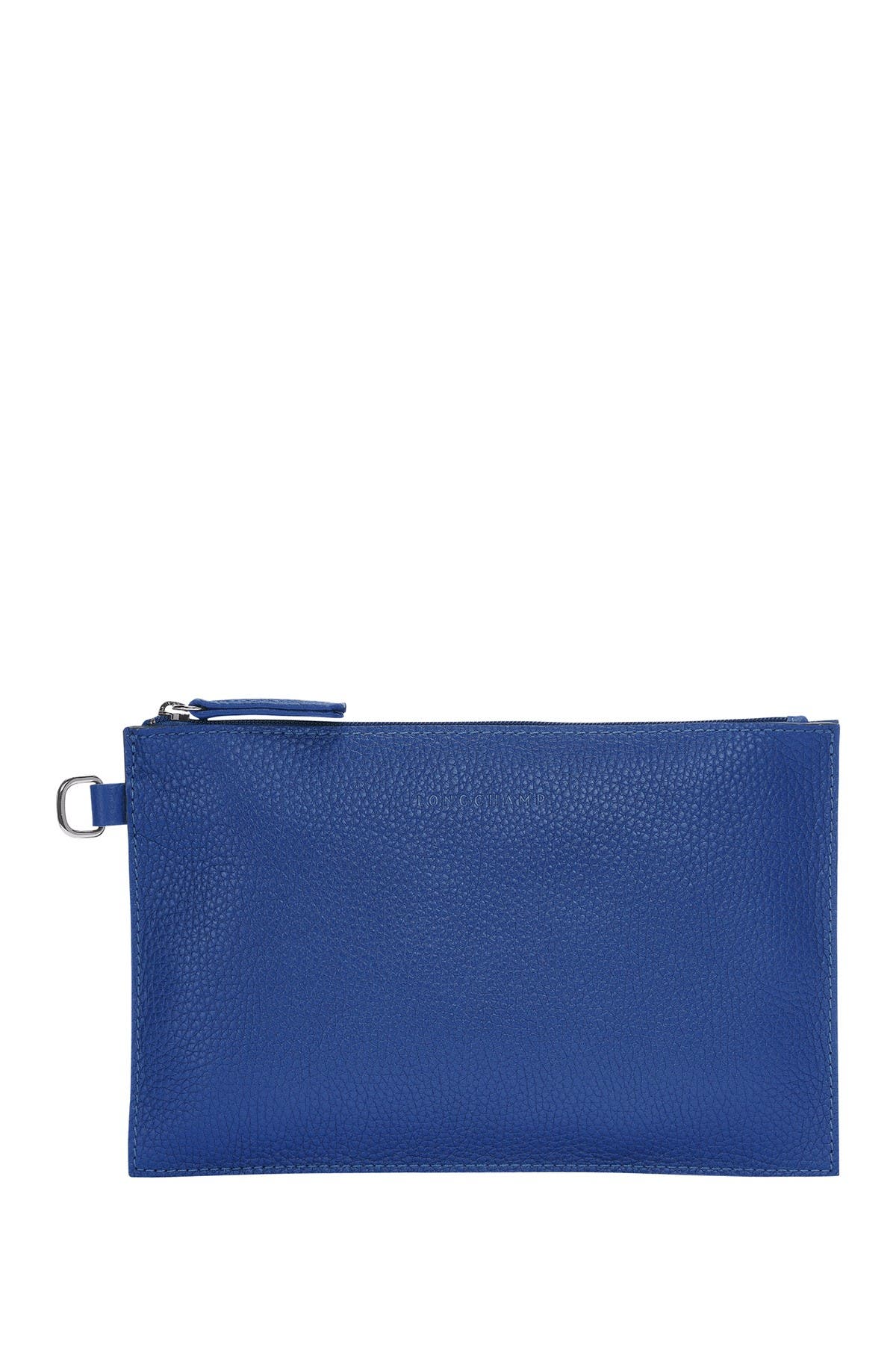 Longchamp Roseau Essential Pouch, Main, color, Cobalt
