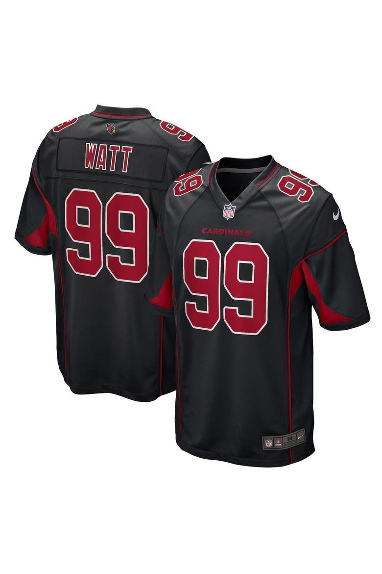 Men's Nike J.J. Watt Black Arizona Cardinals 2nd Alternate Game Jersey, Main, color, BLACK