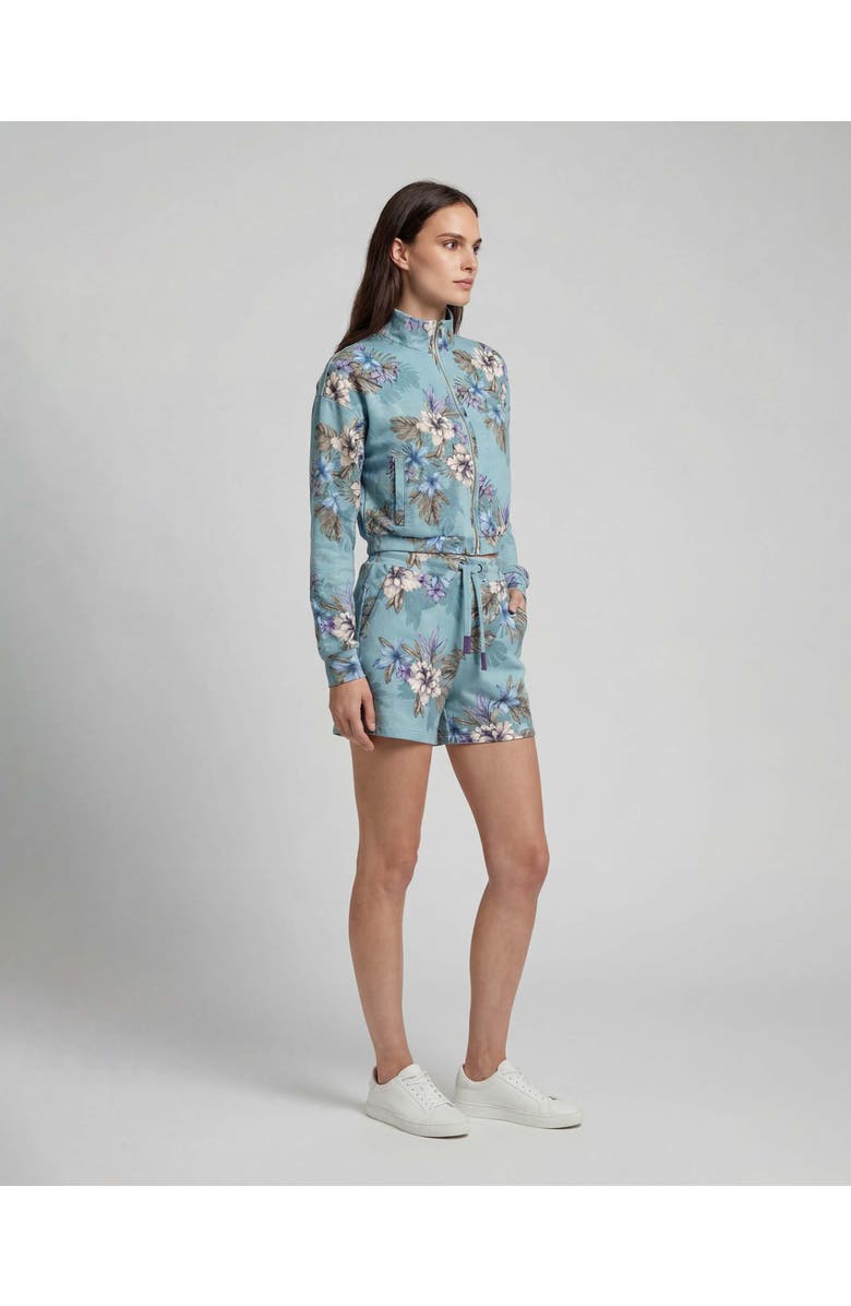 Lords of Harlech Exotic Floral Womens Drawstring Short, Alternate, color, Exotic Floral Teal