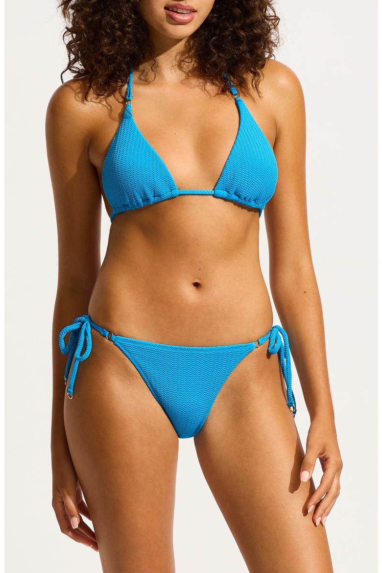 Slide Tri Bikini Top, Alternate, color, TURQUOISE
