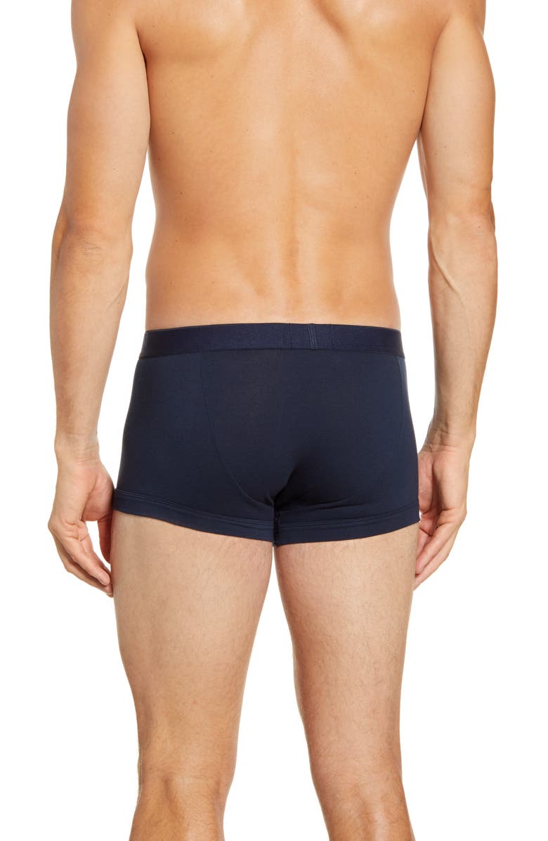 Emporio Armani 3-Pack Logo Stretch Cotton Trunks, Alternate, color,