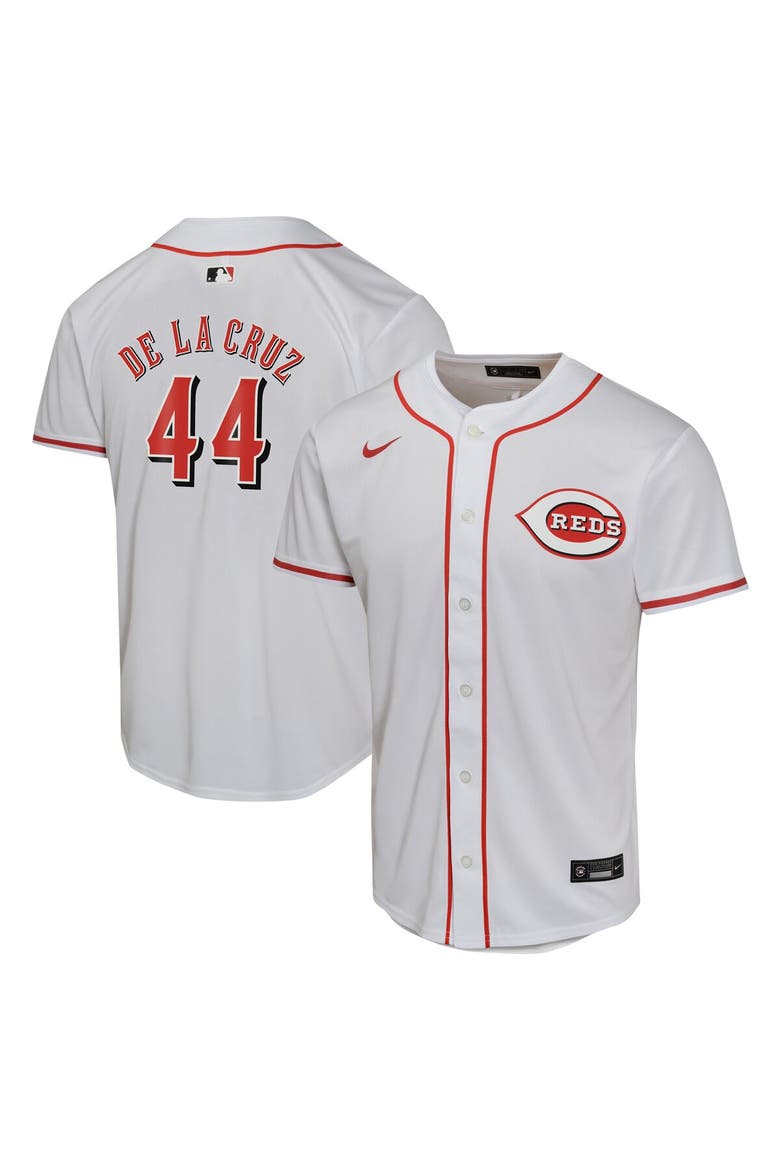 Youth Nike Elly De La Cruz White Cincinnati Reds Home Game Player Jersey, Main, color, White