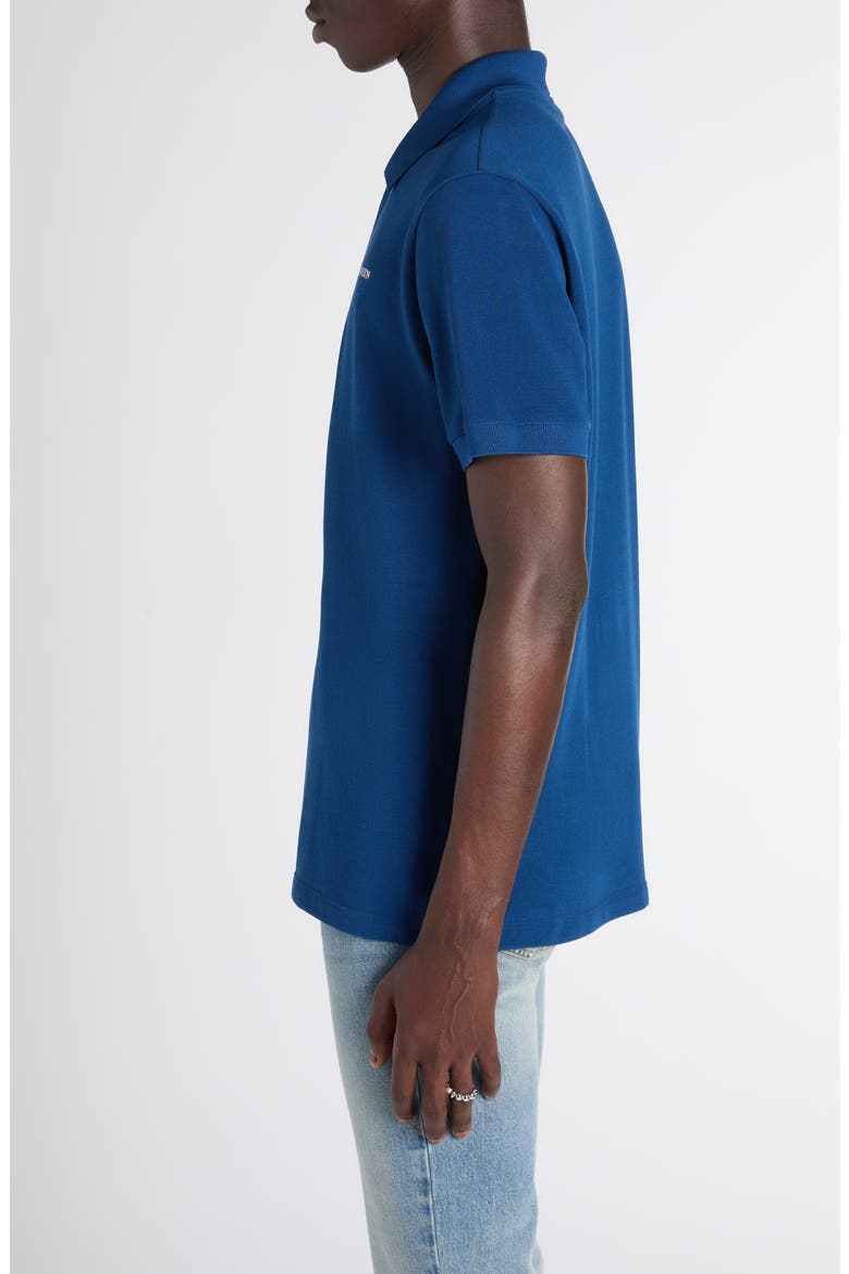 Embroidered Logo Cotton Piqué Polo, Alternate, color, ROYAL BLUE