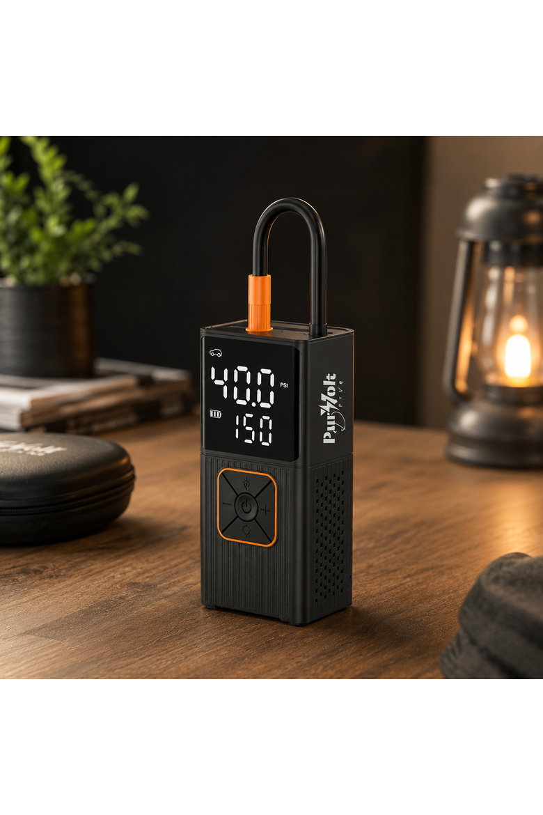 3-in-1 Tire Inflator, Power Bank & LED Light, Alternate, color, Black