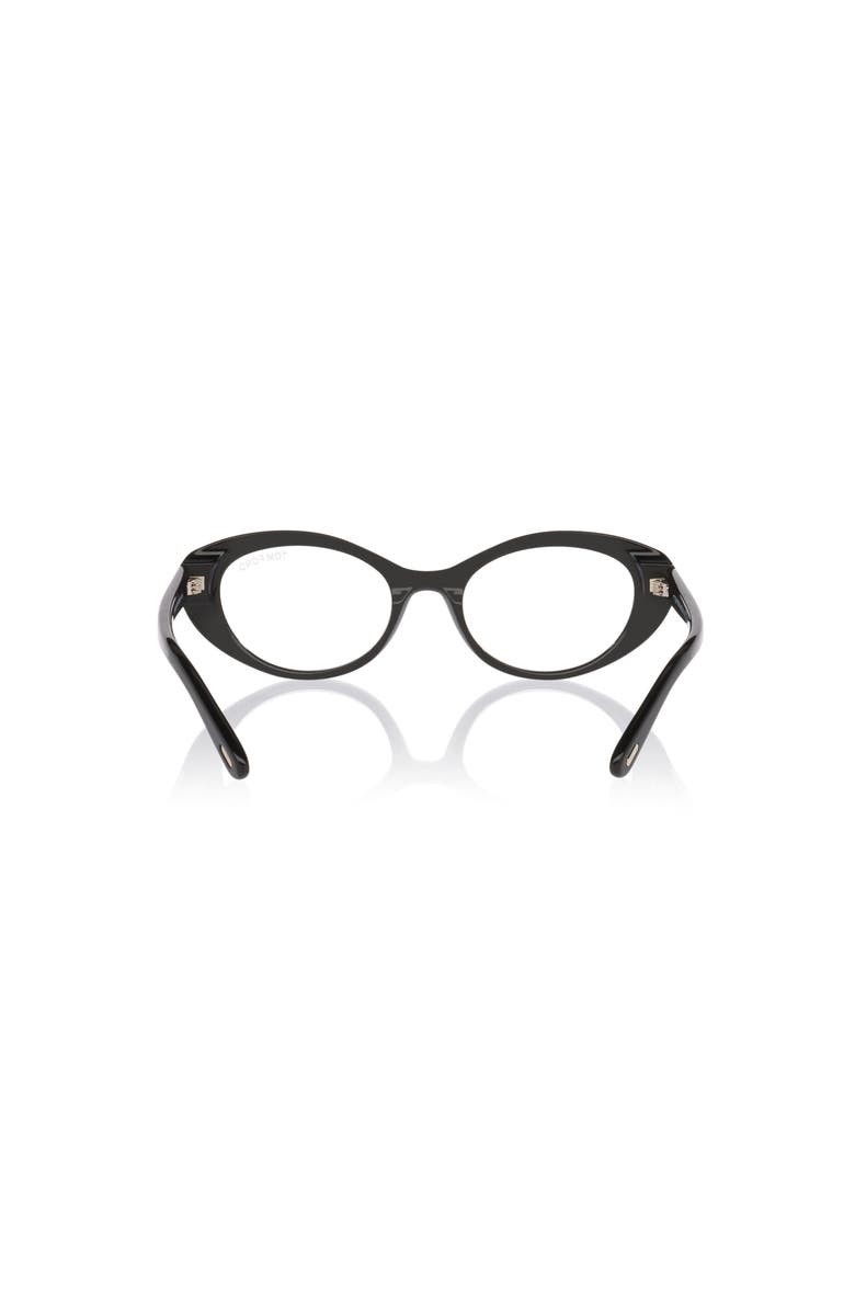 TOM FORD 50mm Oval optical glasses, Alternate, color, Black