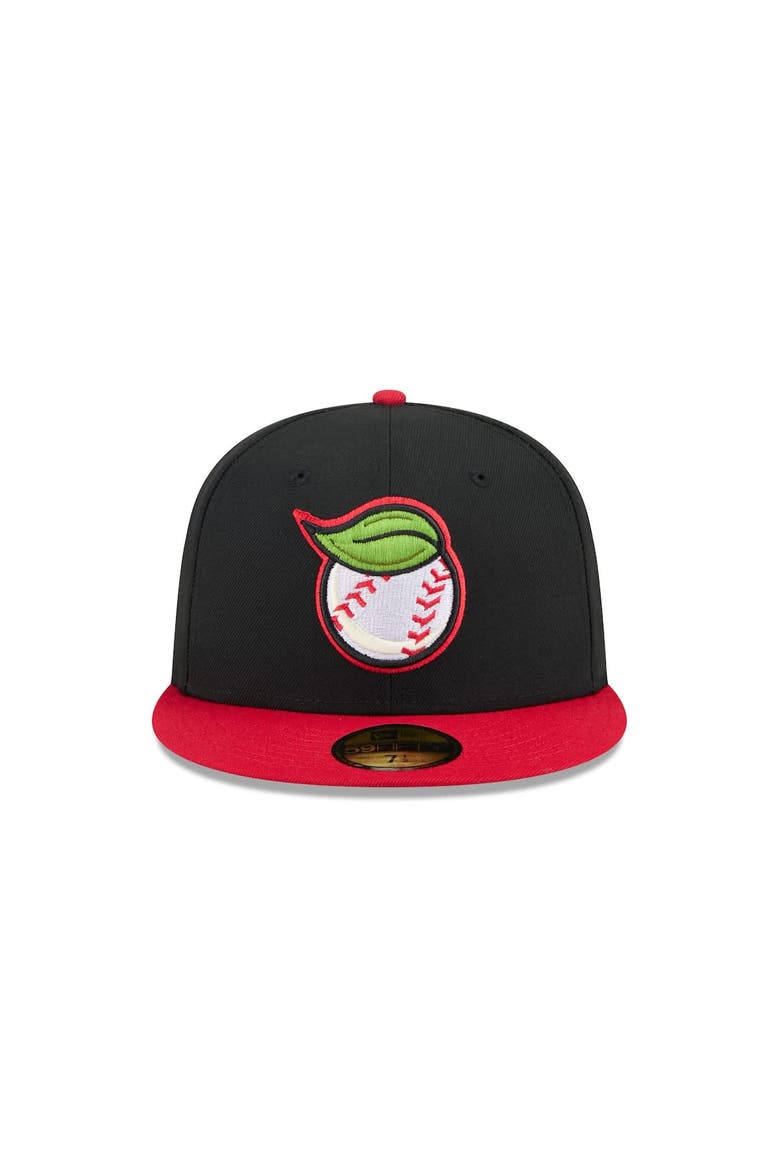 Men's New Era  Black Fresno Grizzlies Theme Nights 59FIFTY Fitted Hat, Alternate, color, Black