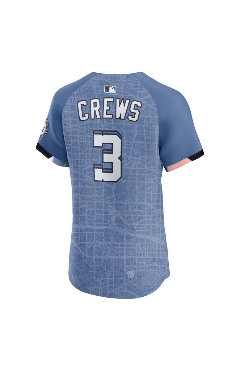 Nike Men's Nike Dylan Crews Blue Washington Nationals 2025 City Connect Elite Player Jersey, Alternate, color, Blue