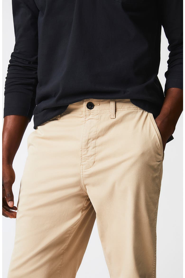 Flat Front Strech Cotton Chinos, Alternate, color, KHAKI