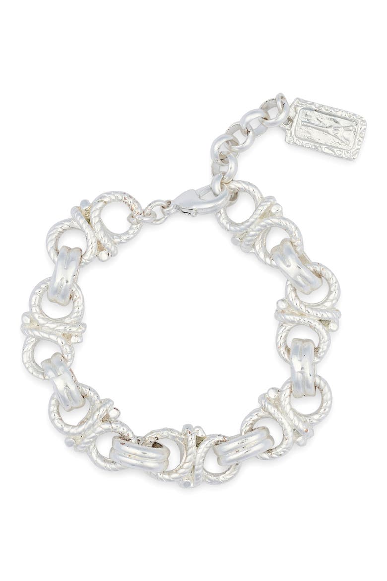 Roud Link Bracelet, Main, color, SILVER