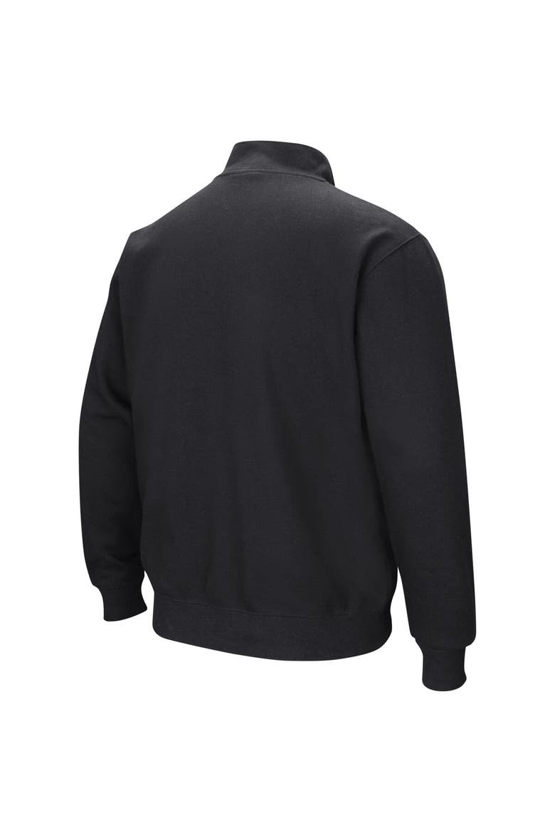 Men's Colosseum Black Duke Blue Devils Tortugas Quarter-Zip Top, Alternate, color, Black