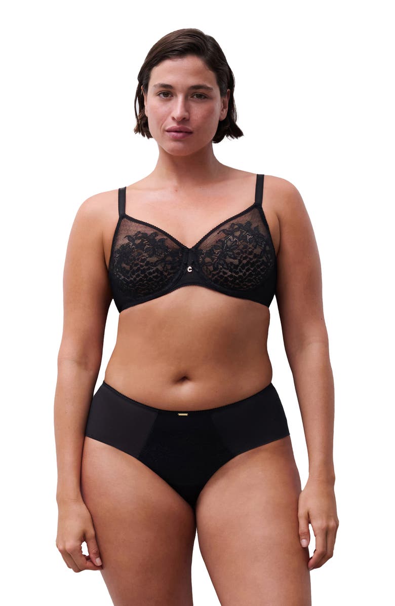 Chantelle Lingerie Maris Hipster Briefs, Alternate, color, Black