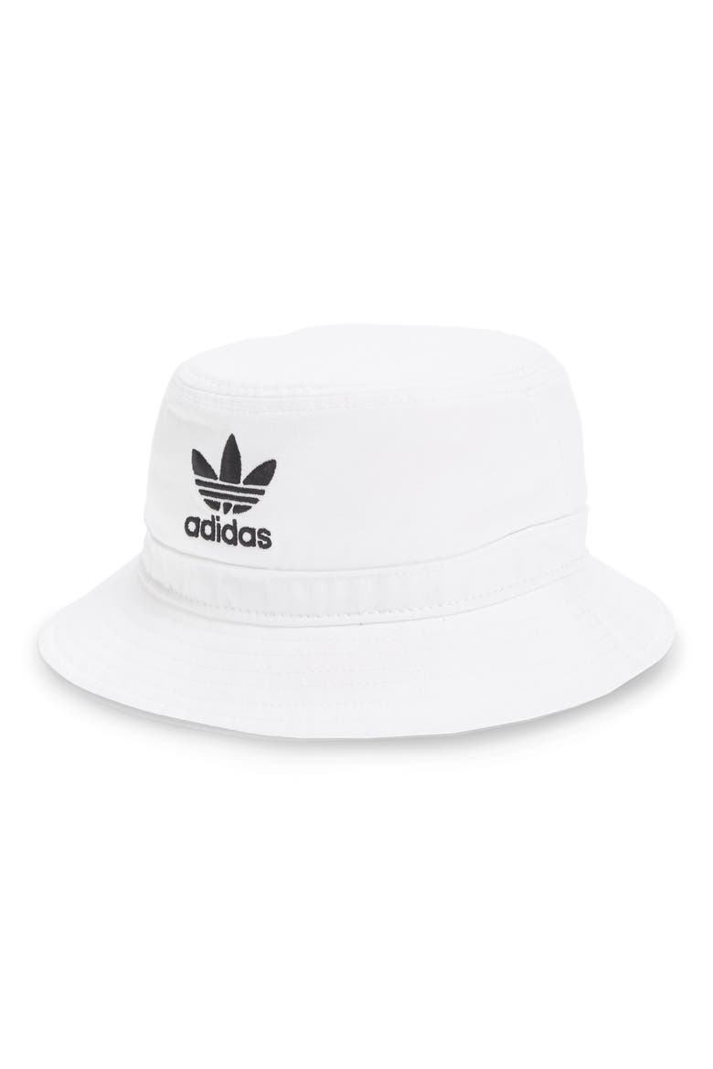 Originals Washed Bucket Hat, Main, color, WHITE