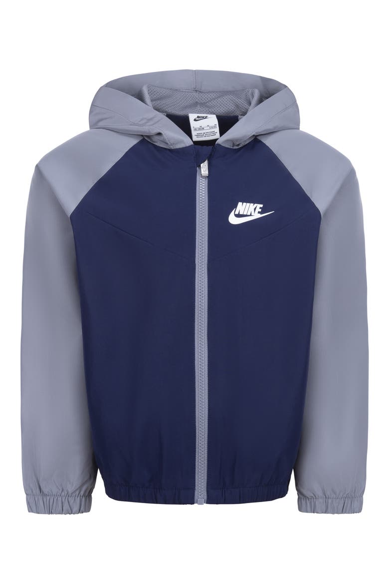 Kids' Split Futura Raglan Windrunner Jacket, Main, color, MIDNIGHT NAVY