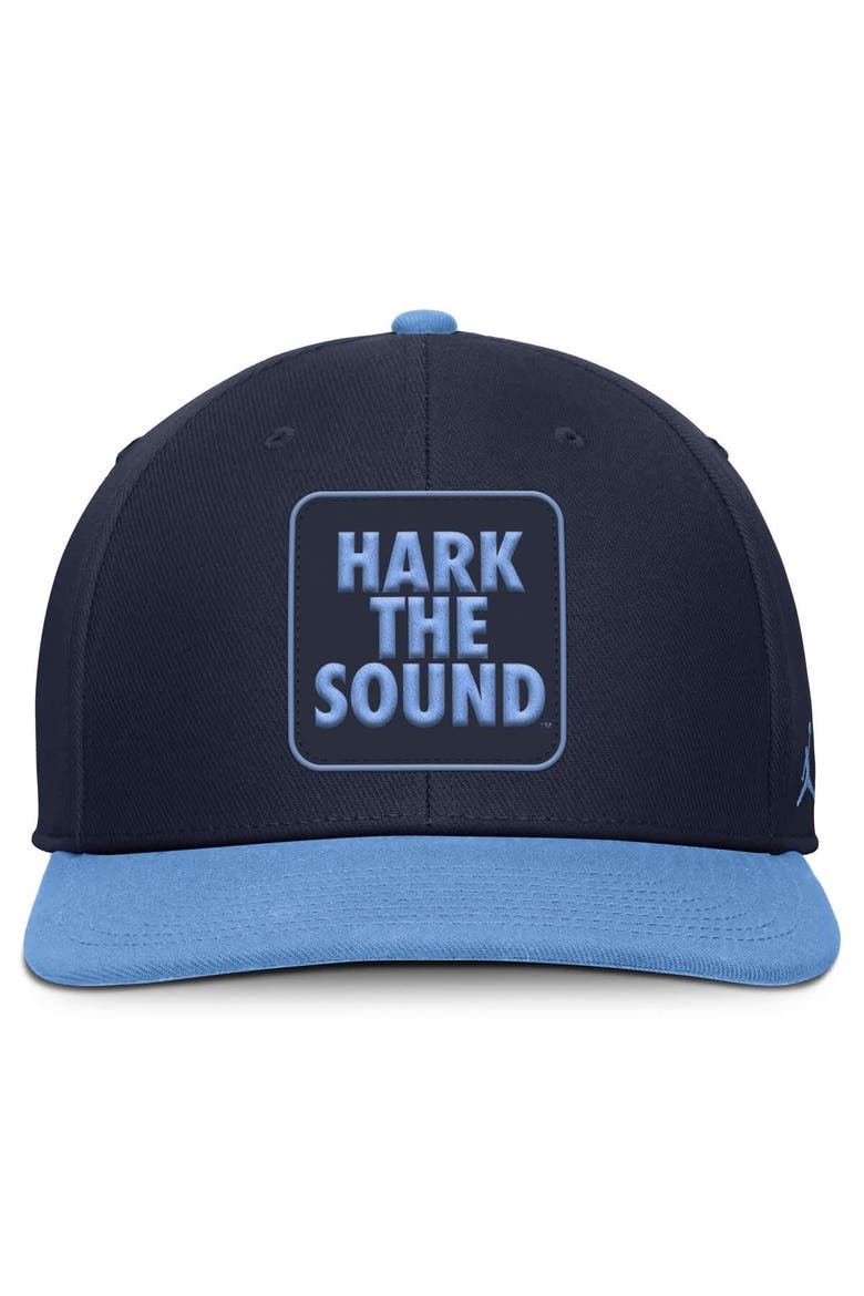Men's Jordan Brand Navy/Carolina Blue North Carolina Tar Heels 2025 Sideline Campus Pro Local Snapback Hat, Alternate, color, Navy