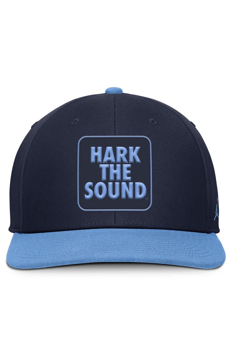 Jordan Brand Men's Jordan Brand Navy/Carolina Blue North Carolina Tar Heels 2025 Sideline Campus Pro Local Snapback Hat, Alternate, color, Navy