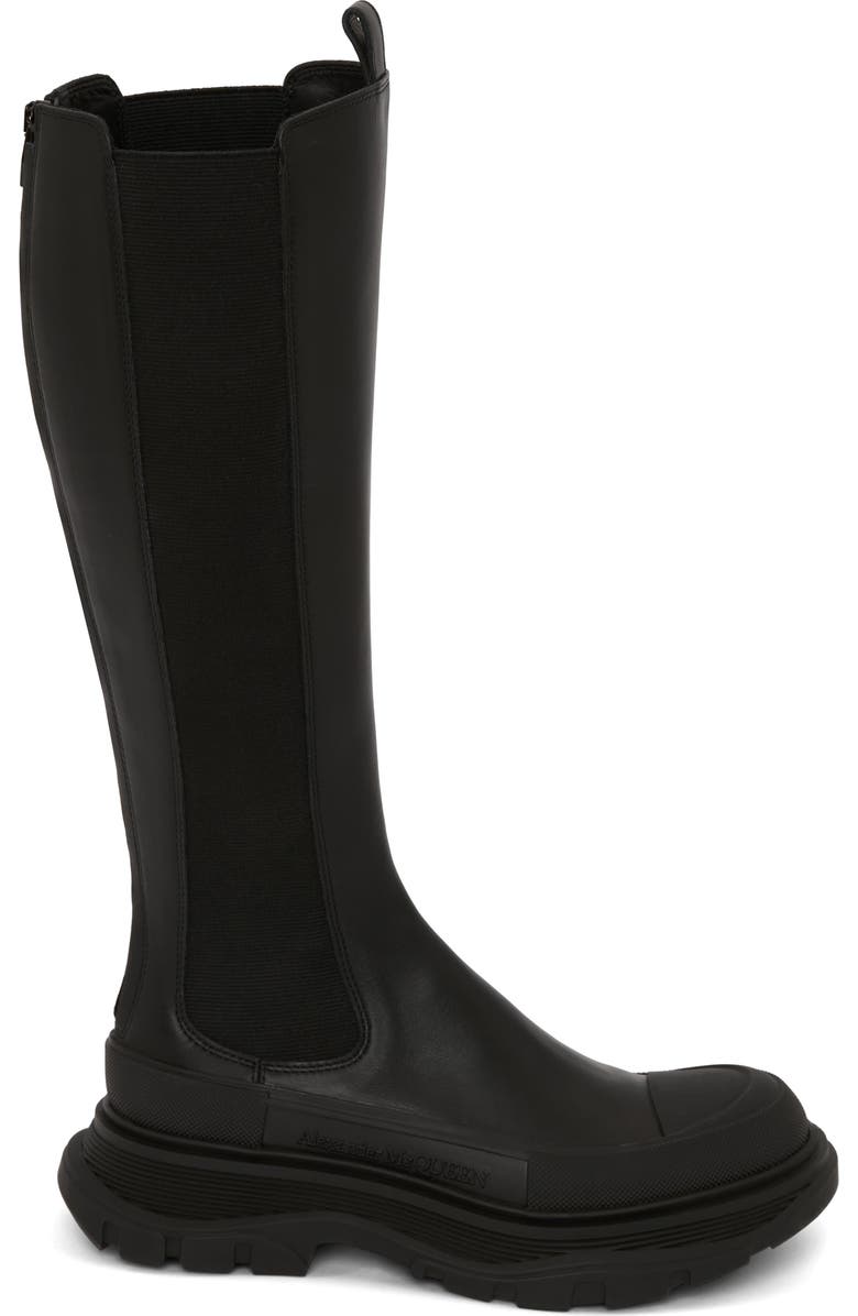 McQueen Alexander McQueen Tread Slick Knee High Boot, Alternate, color,