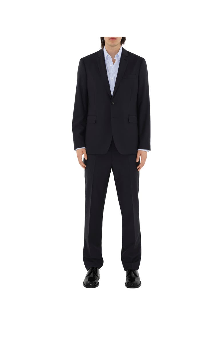 Burberry Wool Mohair Tailored Trousers, Alternate, color, Navy