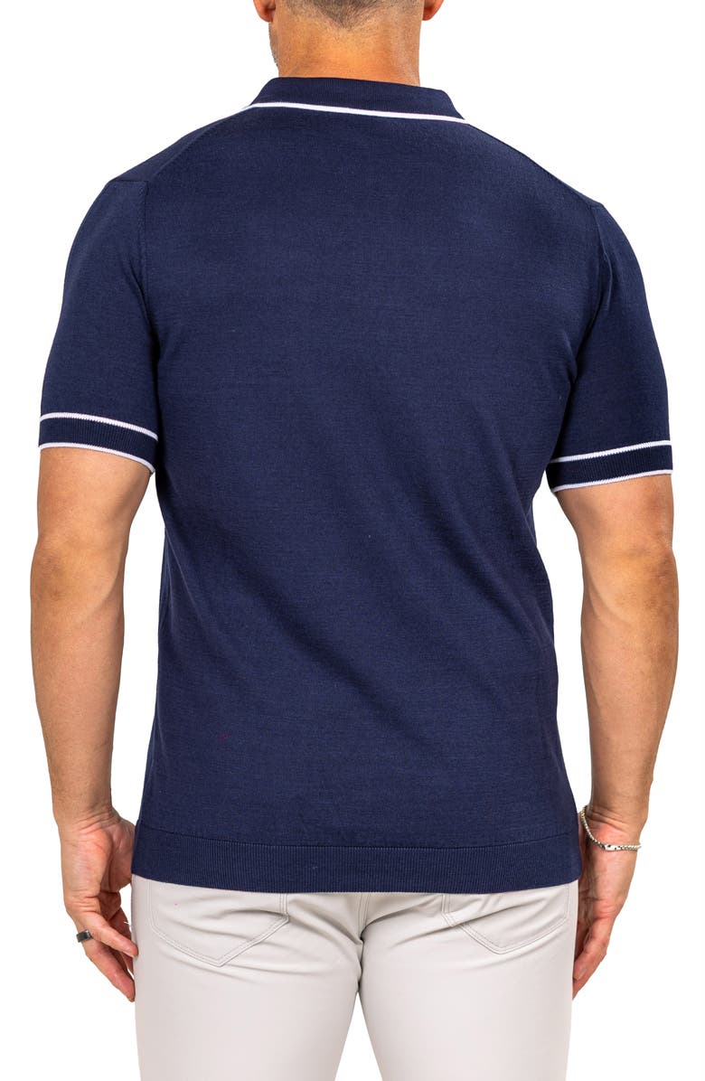Maceoo Marthy Blue Polo, Alternate, color,