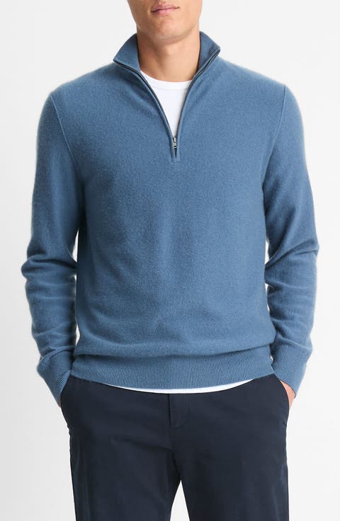 Men's 100% Cashmere Quarter Zip Sweaters | Nordstrom
