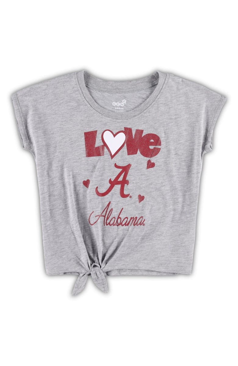 Outerstuff Preschool & Toddler Heathered Gray/Crimson Alabama Crimson Tide Forever Love T-Shirt & Leggings Set, Alternate, color,
