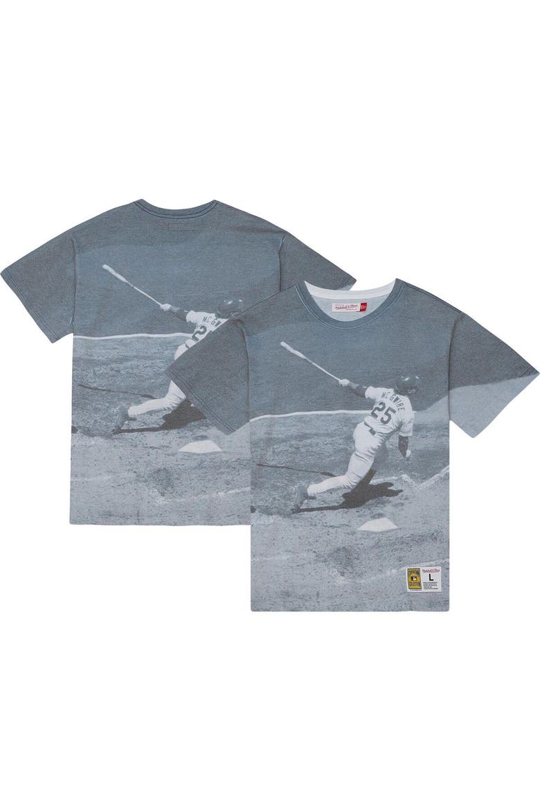 Men's Mitchell & Ness Mark McGwire St. Louis Cardinals Cooperstown Collection Highlight Sublimated Player Graphic T-Shirt, Main, color, White