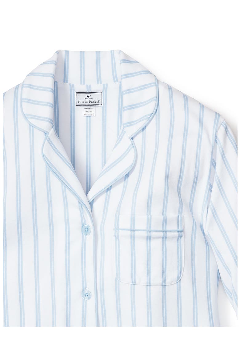 Stripe Classic Pima Cotton Pajamas, Alternate, color, WHITE