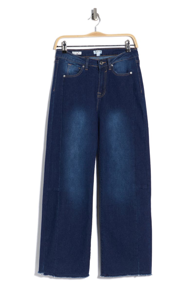 Stella Barrel Leg Jeans, Alternate, color, DARK WASH